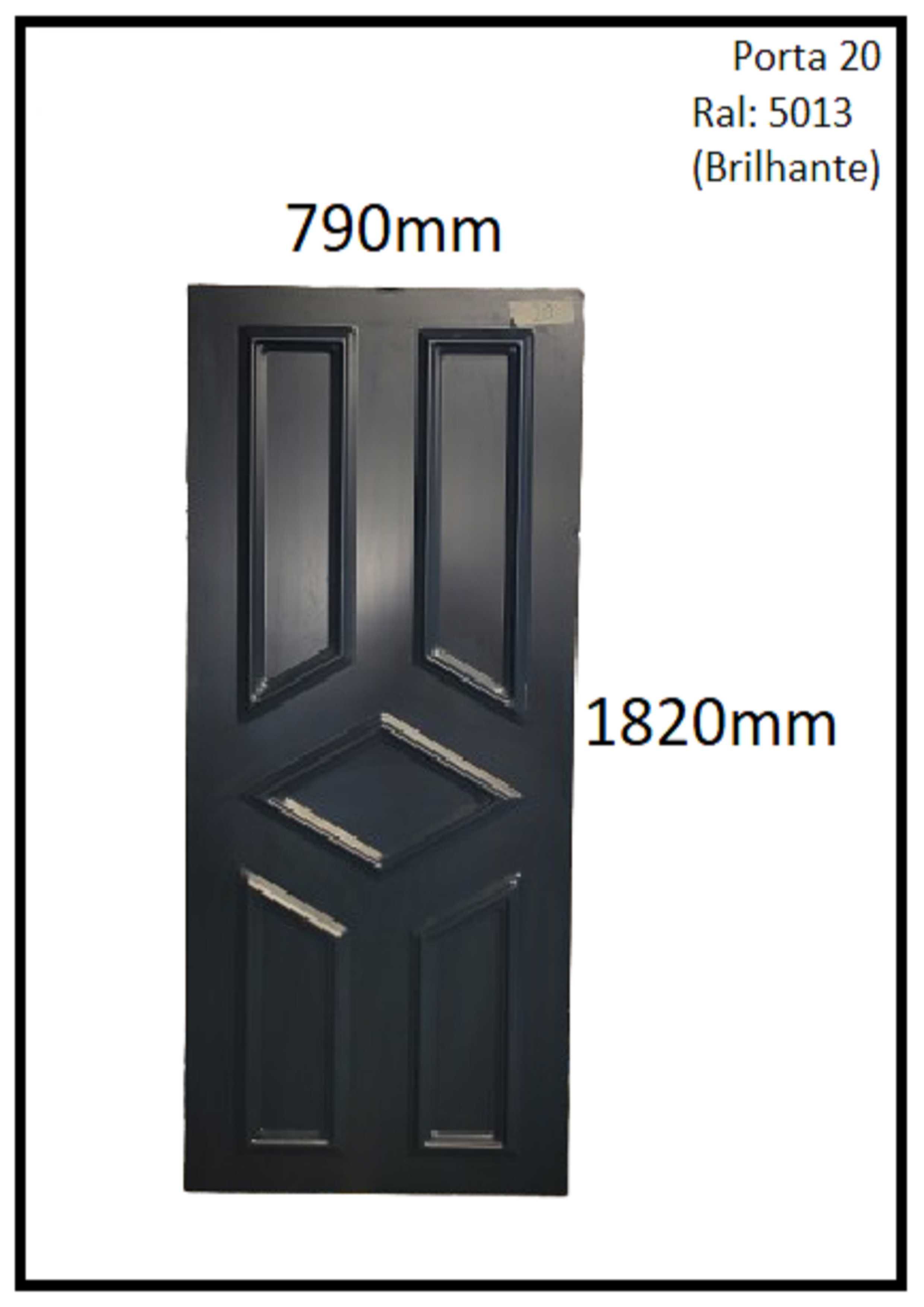 Painel de Porta Azul