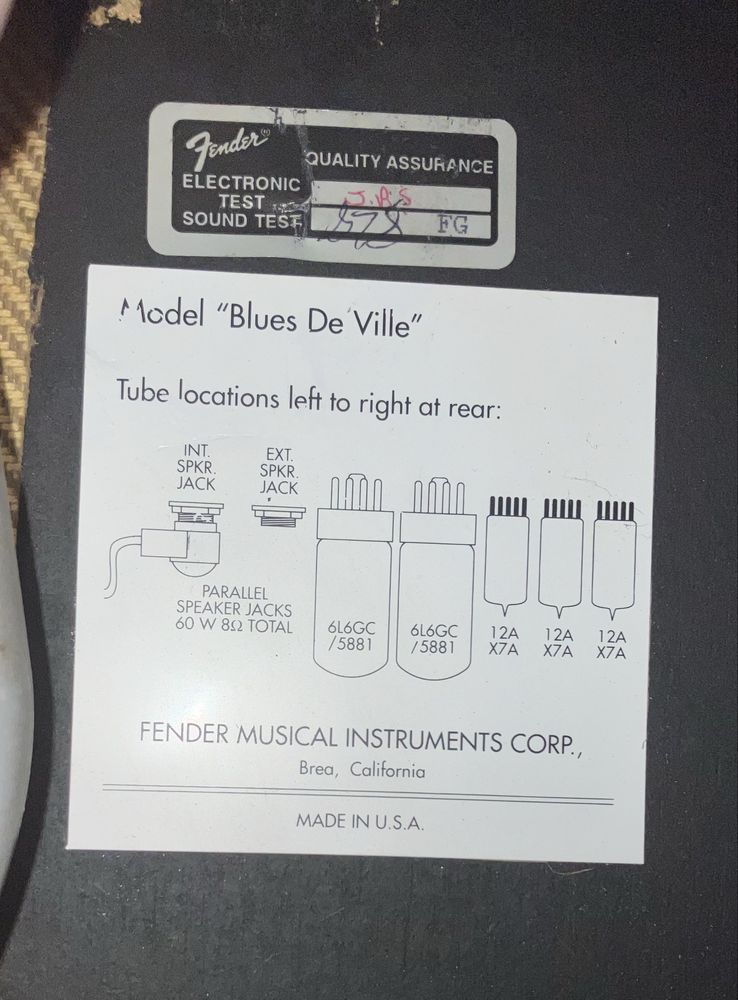 Fender Blues DeVille Reissue MADE USA