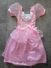 Różowa sukienka, księżniczka, królewna, dama, bal, bajkowa Disney, 4-6