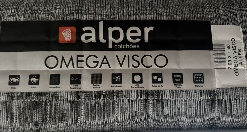 Cama Sommier + colchao + cabeceira (140x200)