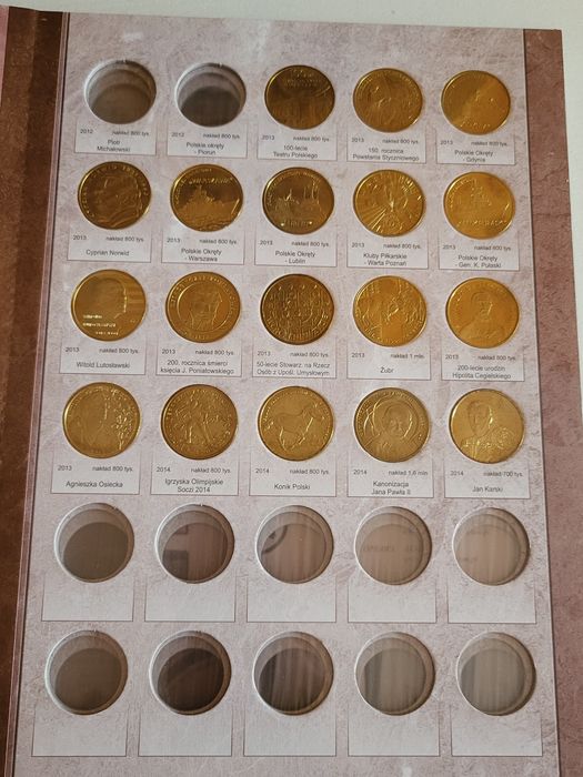 Monety Kolekcjonerskie 2 zł 2008r.-2014r. Różne rodzaje