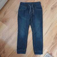 Spodnie ocieplane jeansy r 110
