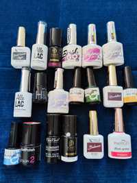 Zestaw różnych kosmetyków do stylizacji paznokci