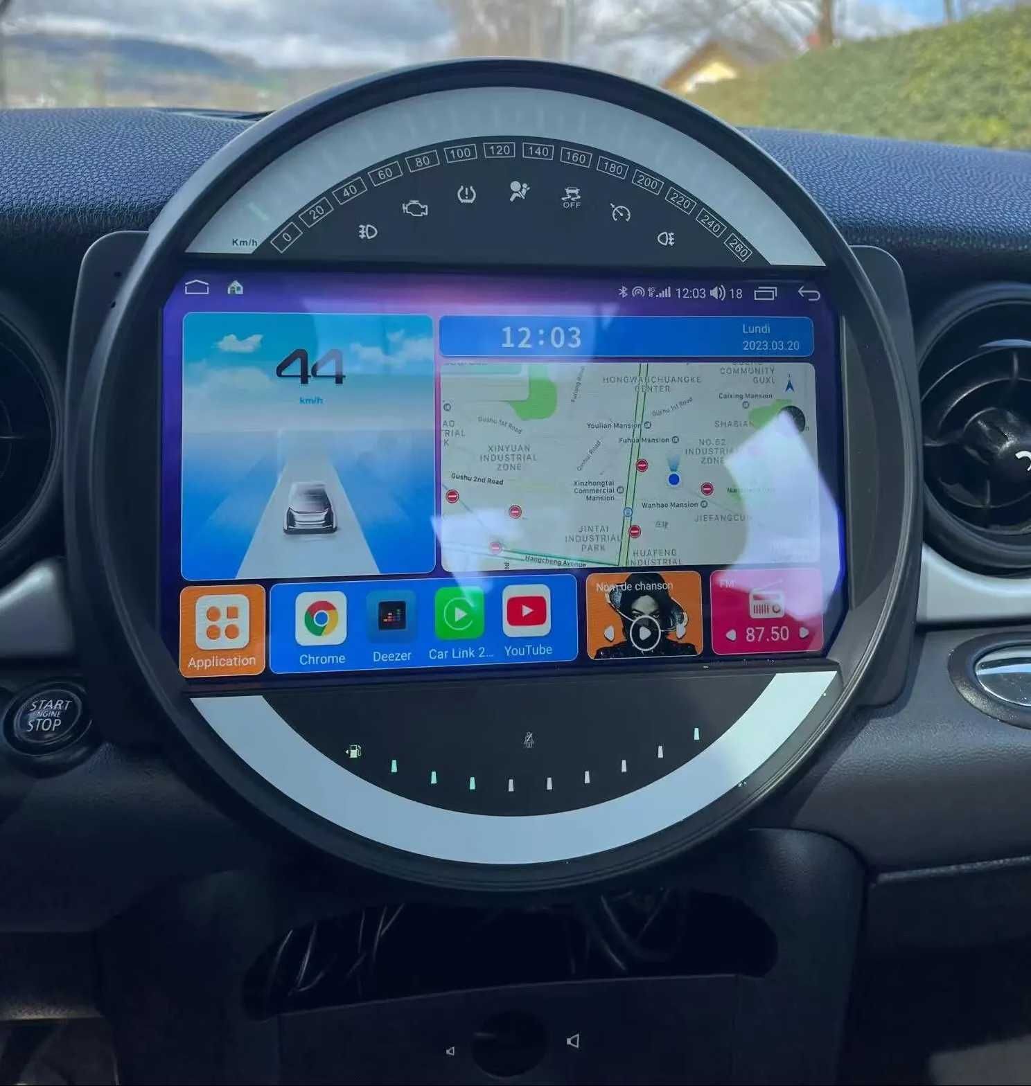 (NOVO) Rádio 2DIN 9" • MINI Cooper • (2006 a 2015) • Android [4+32GB]
