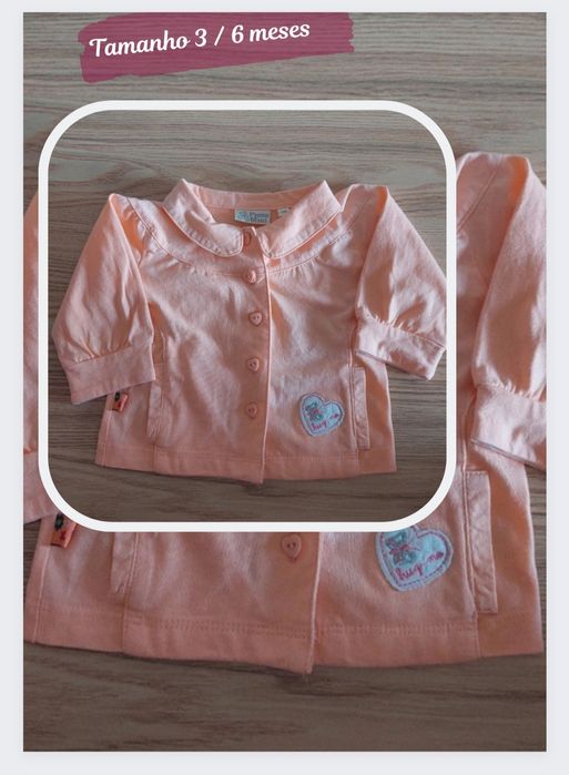 Casaco Primavera / Verão P/ Menina / Bebé - 3 / 6 Meses - 24 horas