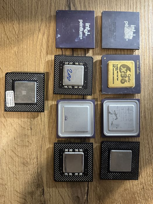 Zestaw Procesorów retro Intel AMD Cyrix