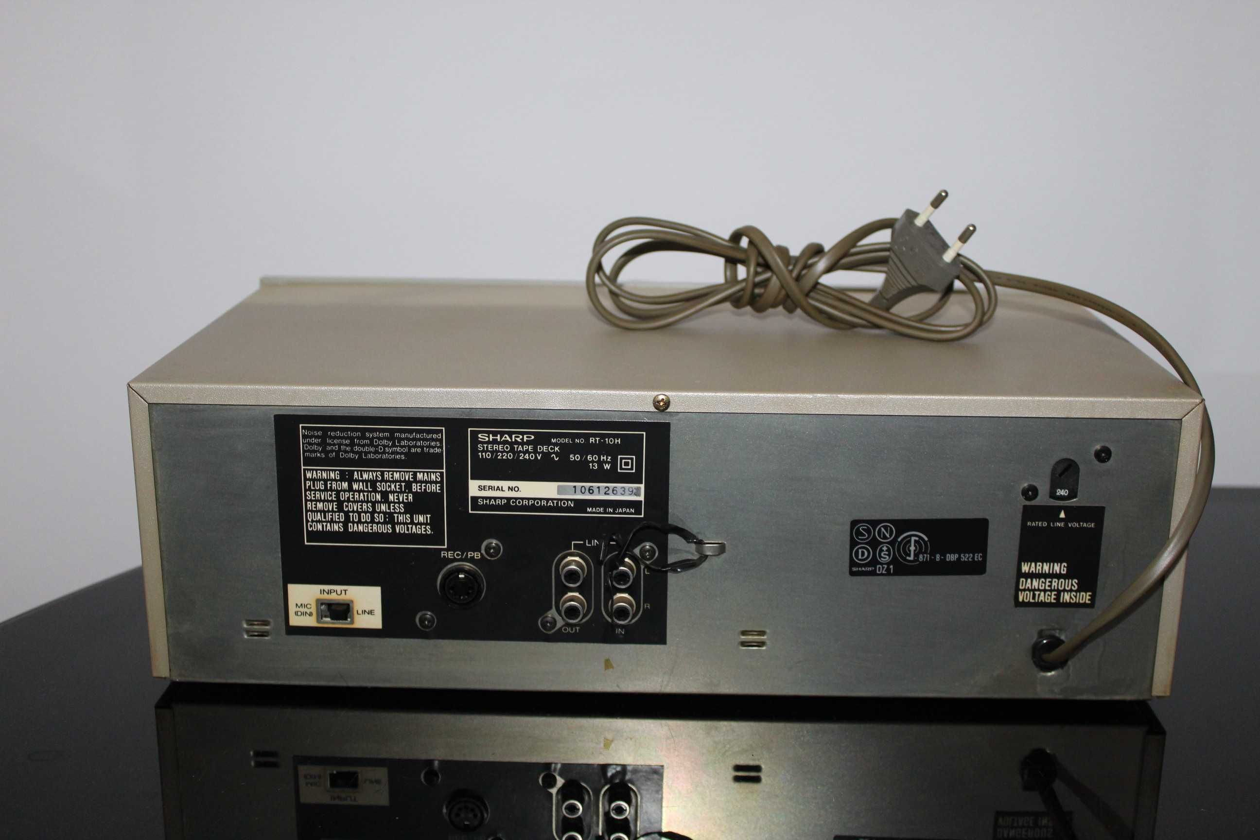 SHARP RT-10 Magnetofon deck audiofilski vintage Made in Japan Wysyłka