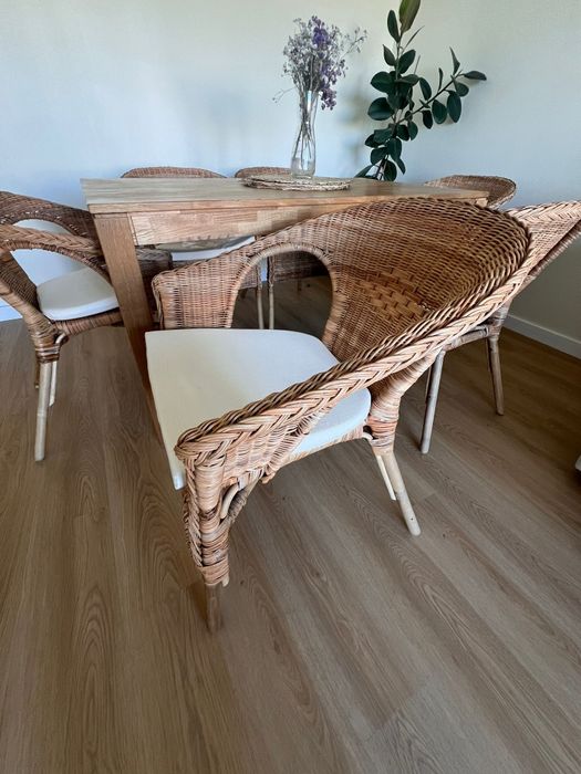 6 cadeiras AGEN rota/bambu
Cadeira, rota/bambu