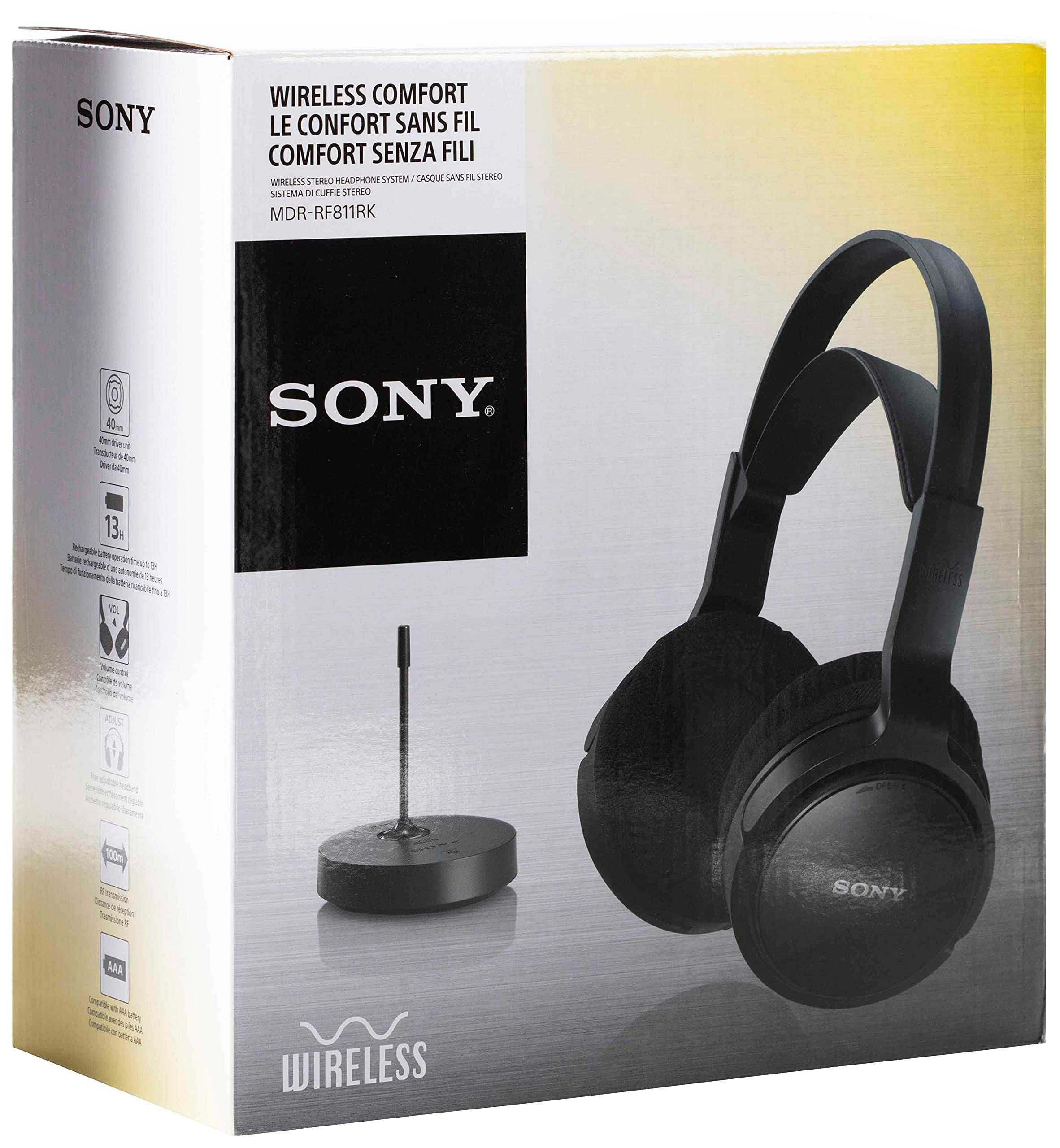 Słuchawki bezprzewodowe Sony MDR-RF811RK czarne - METRO CENTRUM