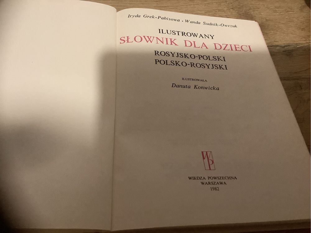 Ilustrowany slownik dla dzieci rosyjsko polski polsko rosyjski