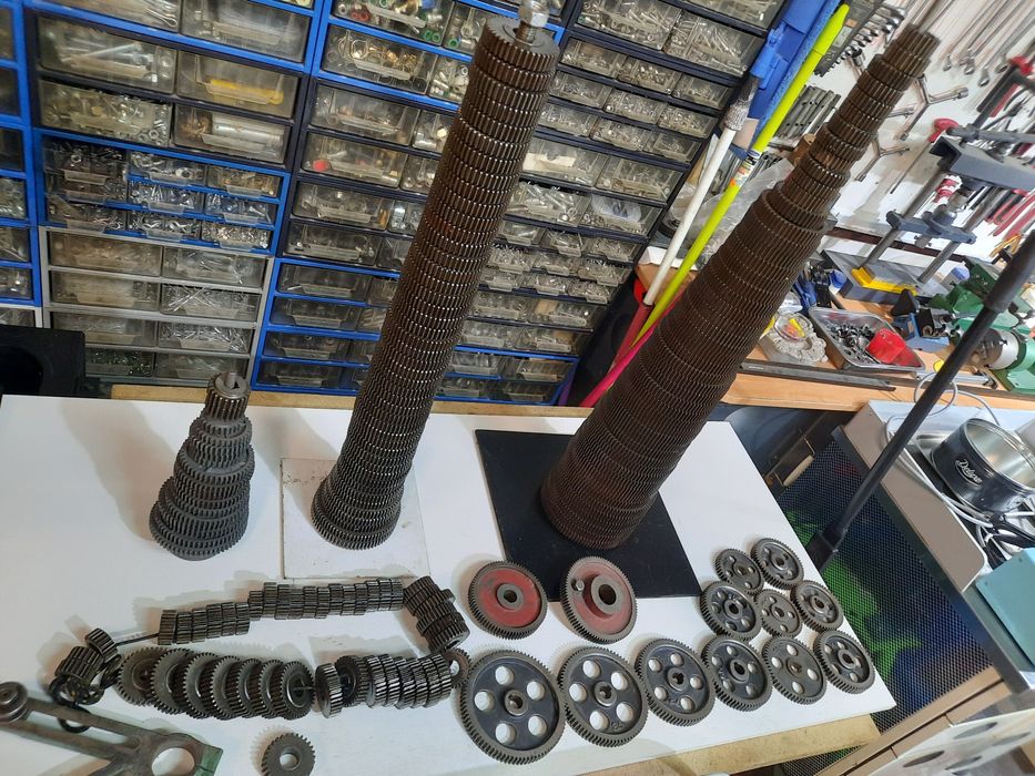 Carretes para torno mecânico módulo 1,5 e 1.25