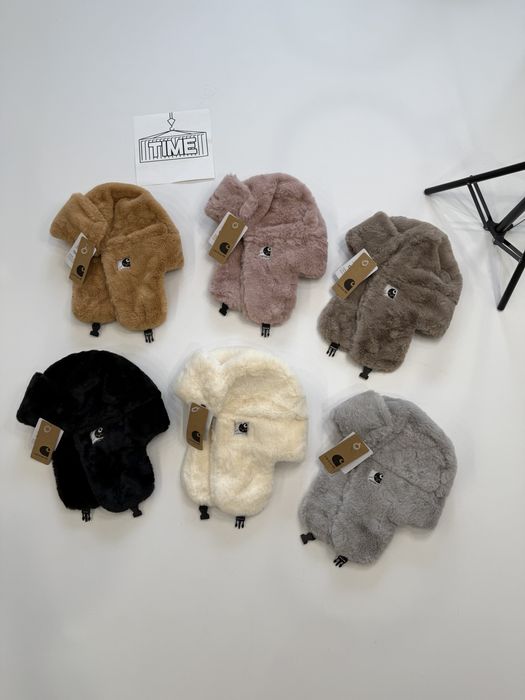 Carhartt Wip шапка-вушанка з хутром / кархарт віп ушанка