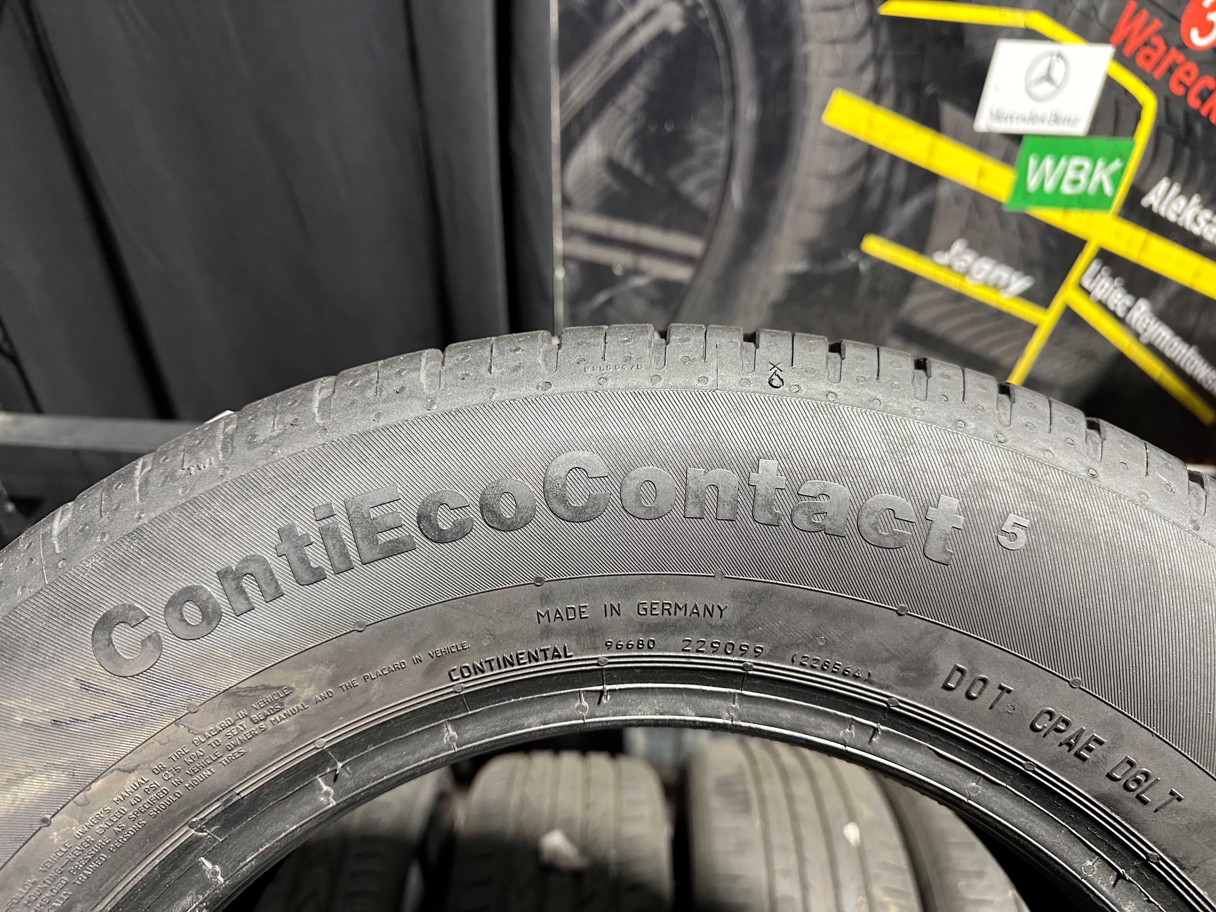 Opony Letnie 195/65/15 CONTINENTAL ECOCONTACT #2544