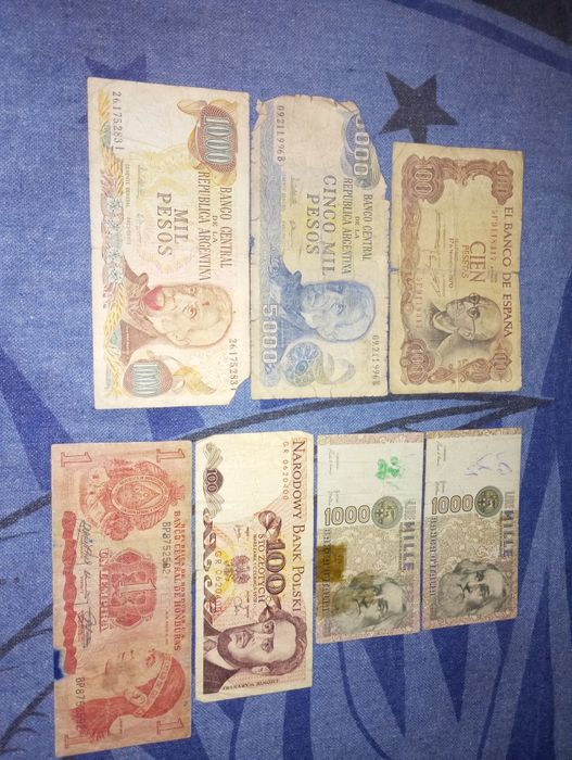 Lote notas antigas