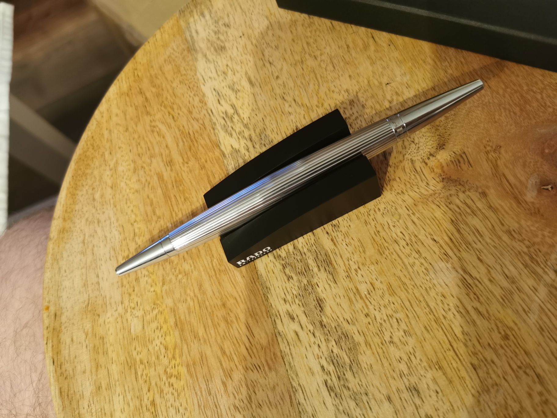 Rado Swiss Made Zestaw Spinki Długopis Etui Komplet