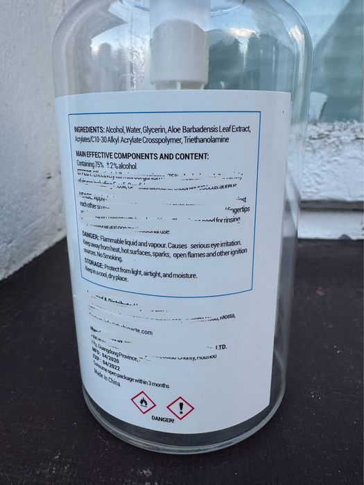 Alkohol etanol 75% żel 500ml 0.5l x20szt = 10l  z pompką rozpałka