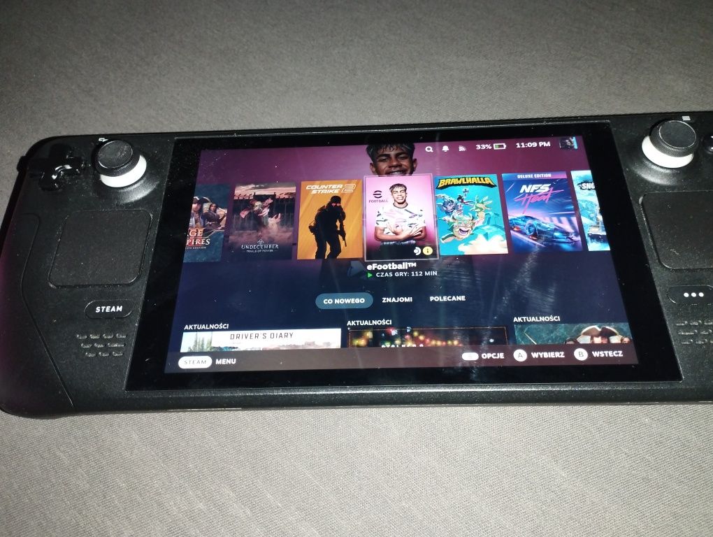 Zestaw Steam Deck,etui i ładowarka mało używany!