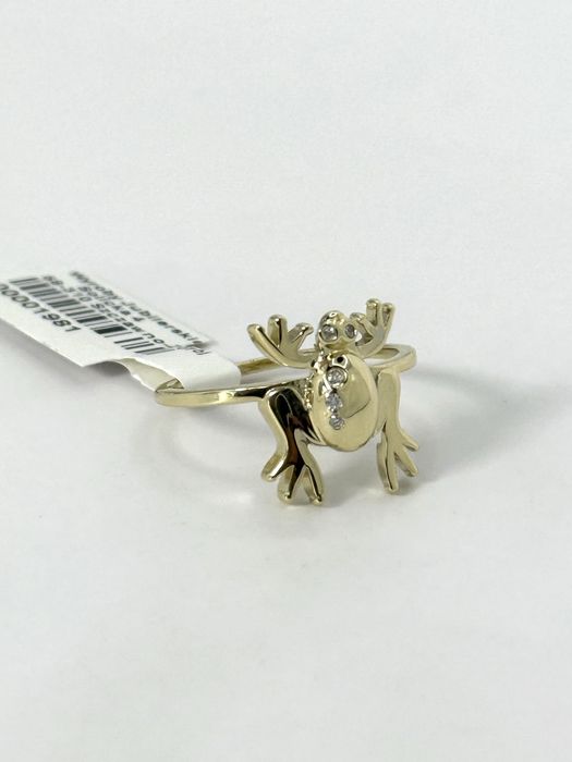 Złoty pierścionek rozmiar 14