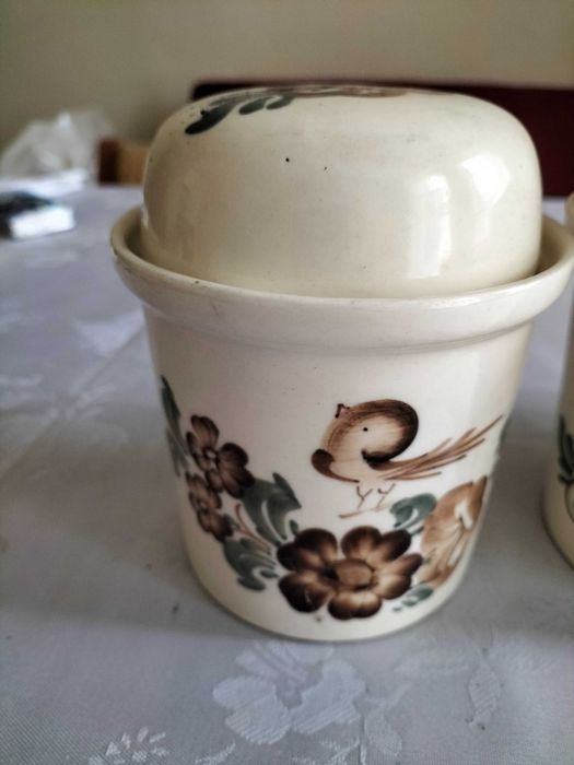 Pojemniki kuchenne do przechowywania z przykrywką Włocławek PRL