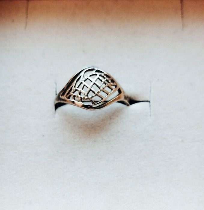 Срібна каблучка Лист 925 проби розмір 17