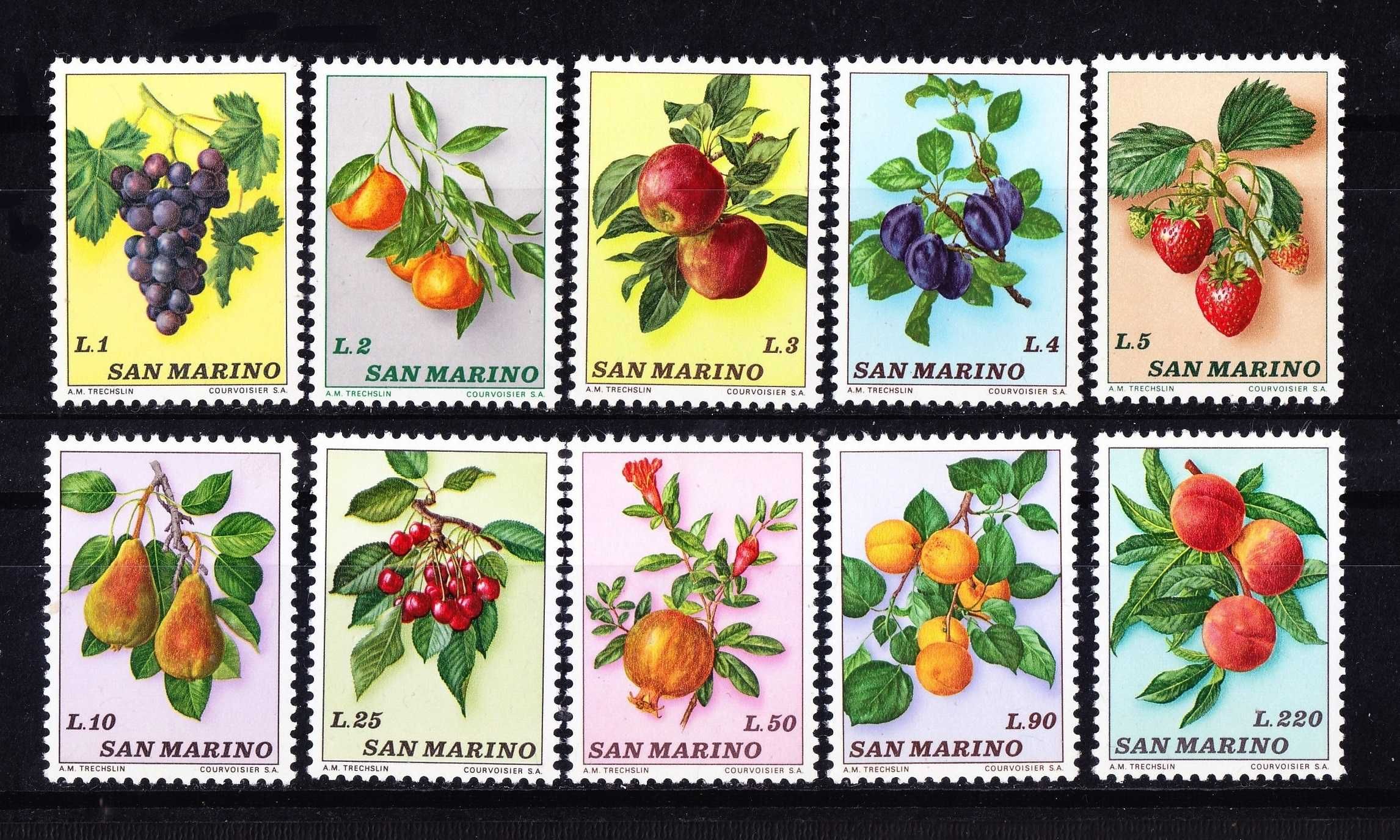 1973 - São Marino - Ano completo - Selos novos (MNH)
