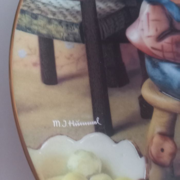 Rarytas talerz Hummel Plate Collection porcelanowy dzieci talerzyk
