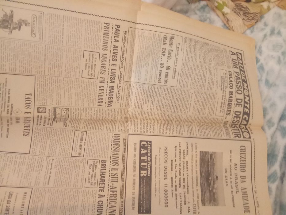 A Bola jornal 24 janeiro 1972