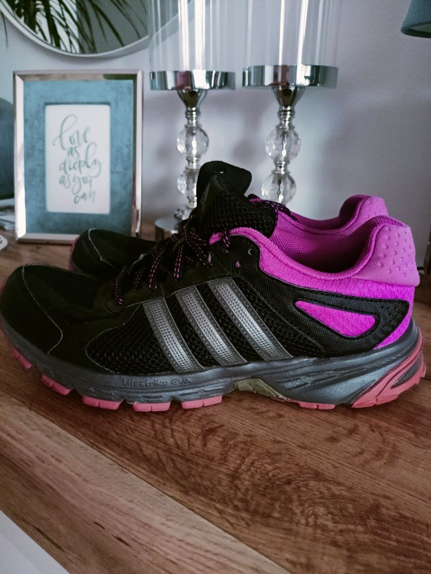 Buty adidas duramo 5  czarne różowe 40 i 2/3