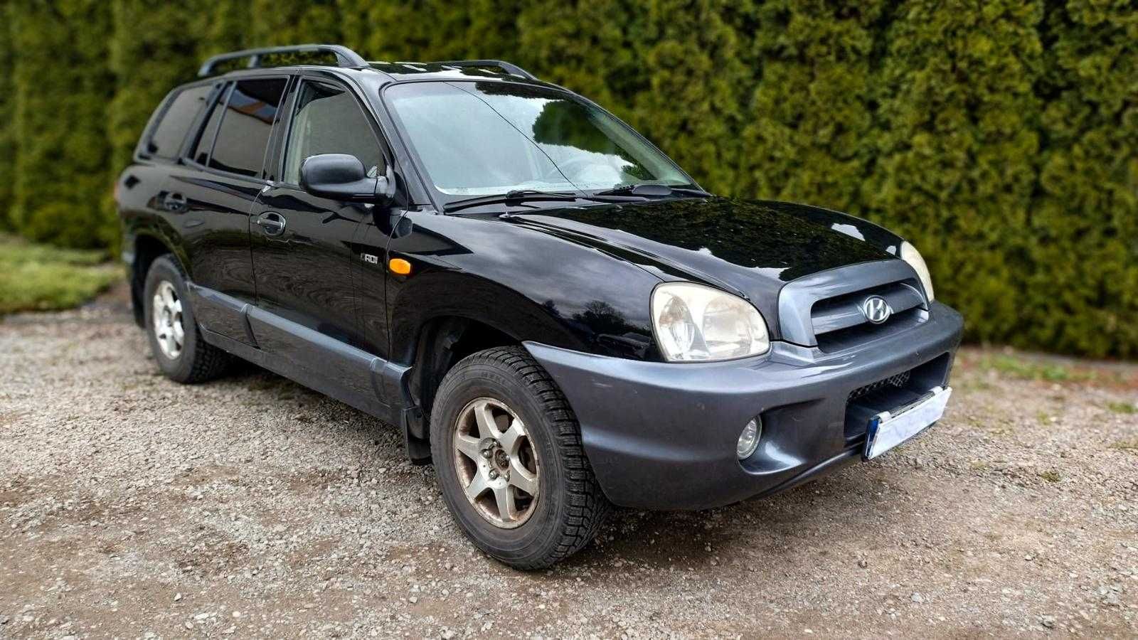 Hyundai Santa Fe /2005/2.0 Diesel/Skórzane Fotele/2-WŁ/Klima/Hak!