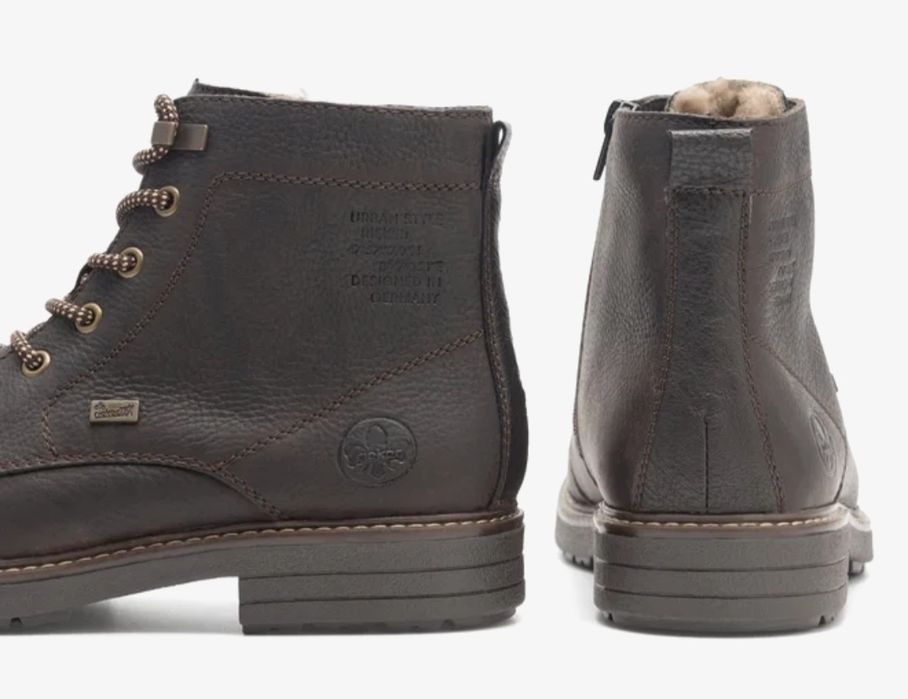Gw. Od gr. Buty meskie ocieplane RIEKER 40 SKORA nat. Nowe antyposlizg