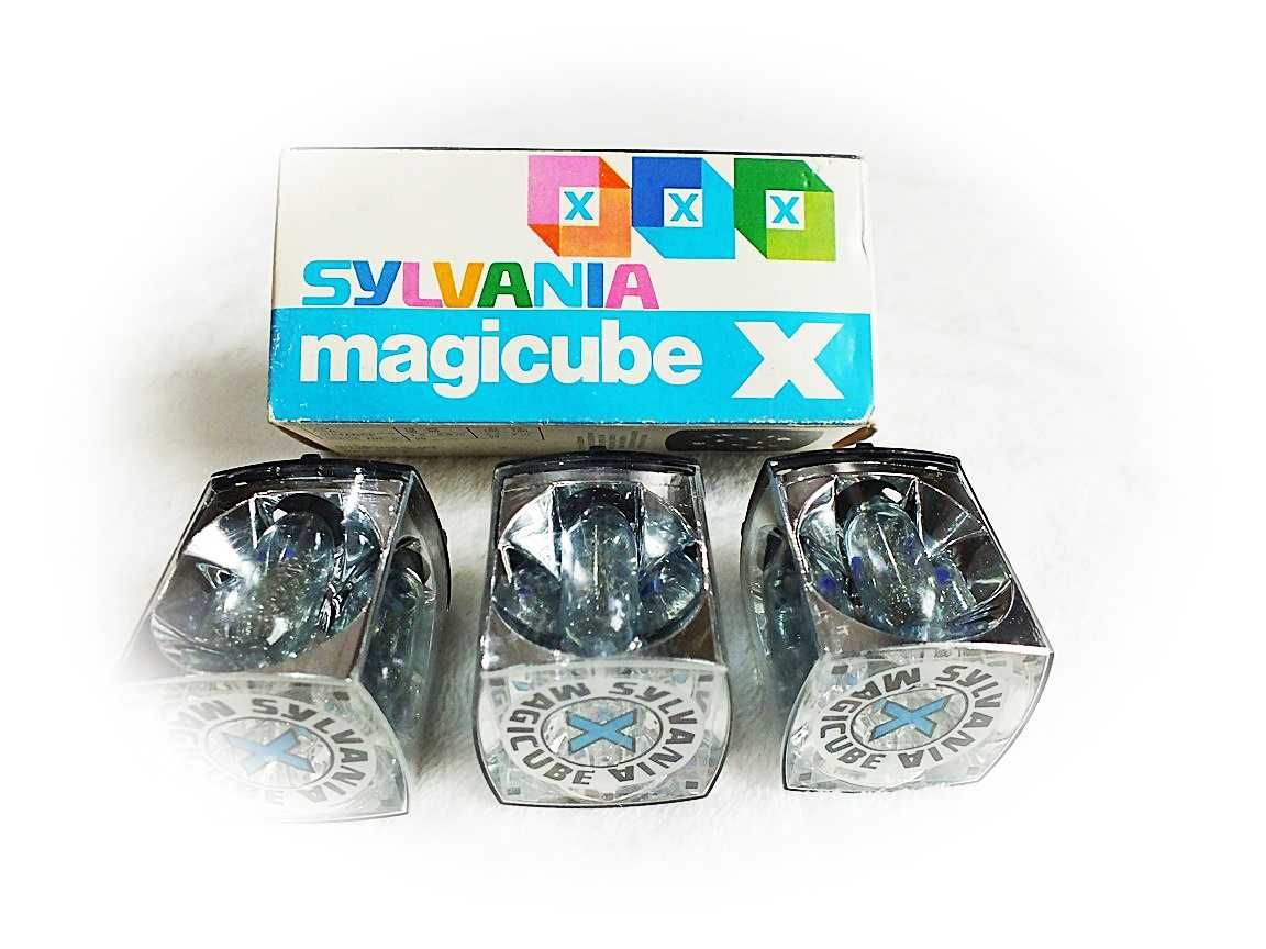 Żarówki błyskowe Sylvania Magicube X - flash cube Kodak PRL