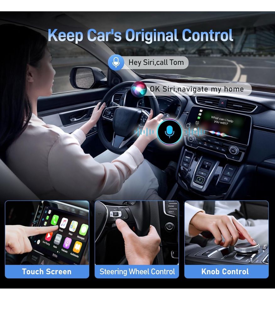 Bezprzewodowy adapter CarPlay do iPhone Apple play