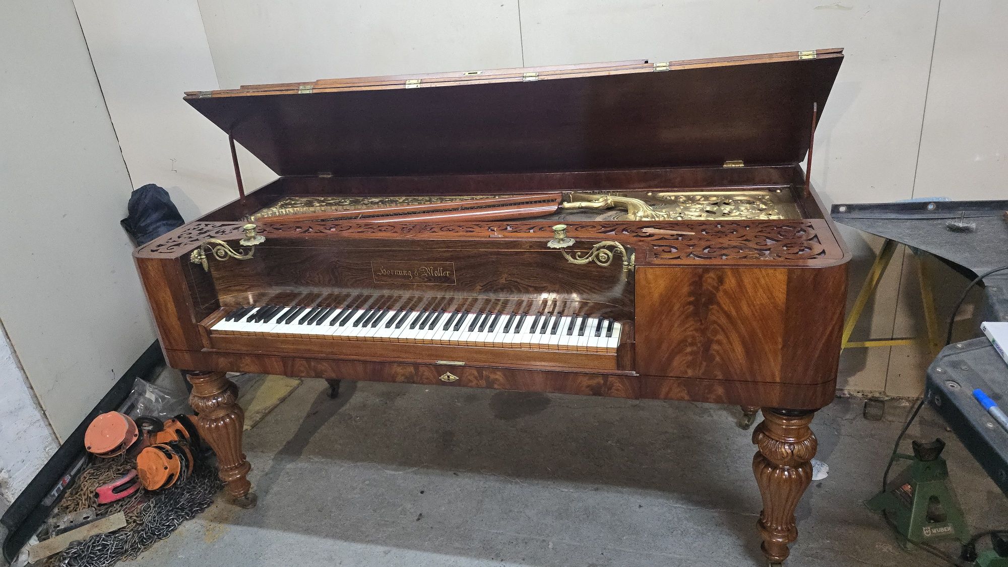 Fortepian Hornung & Möller rok 1851