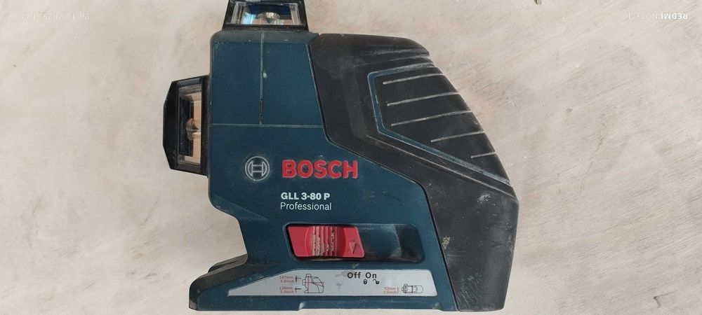 Laser Bosch GLL 3-80P i odbiornik LR2
