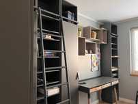 Ikea zestaw mebli młodzieżowych - szare