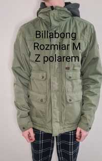 Kurtka ocieplana z polarem Zimowa Narty Snowboard Billabong. Rozmiar M