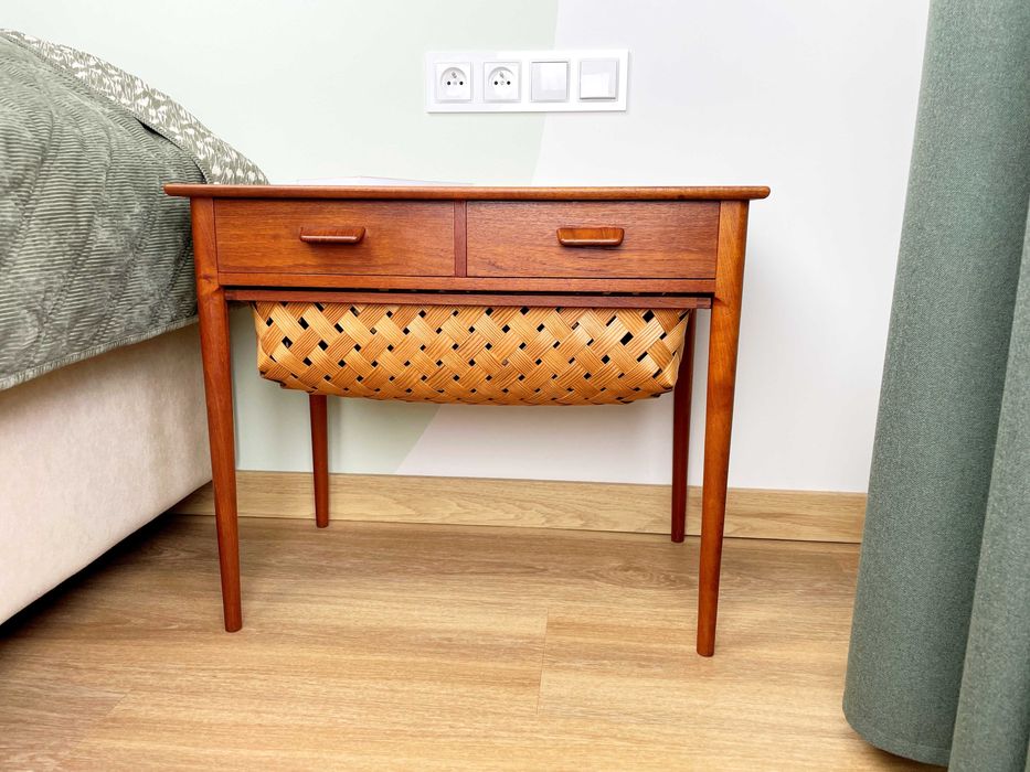 Duńska konsola tekowa z lat 60 • Mid-Century Vintage • Niciak • Szafka