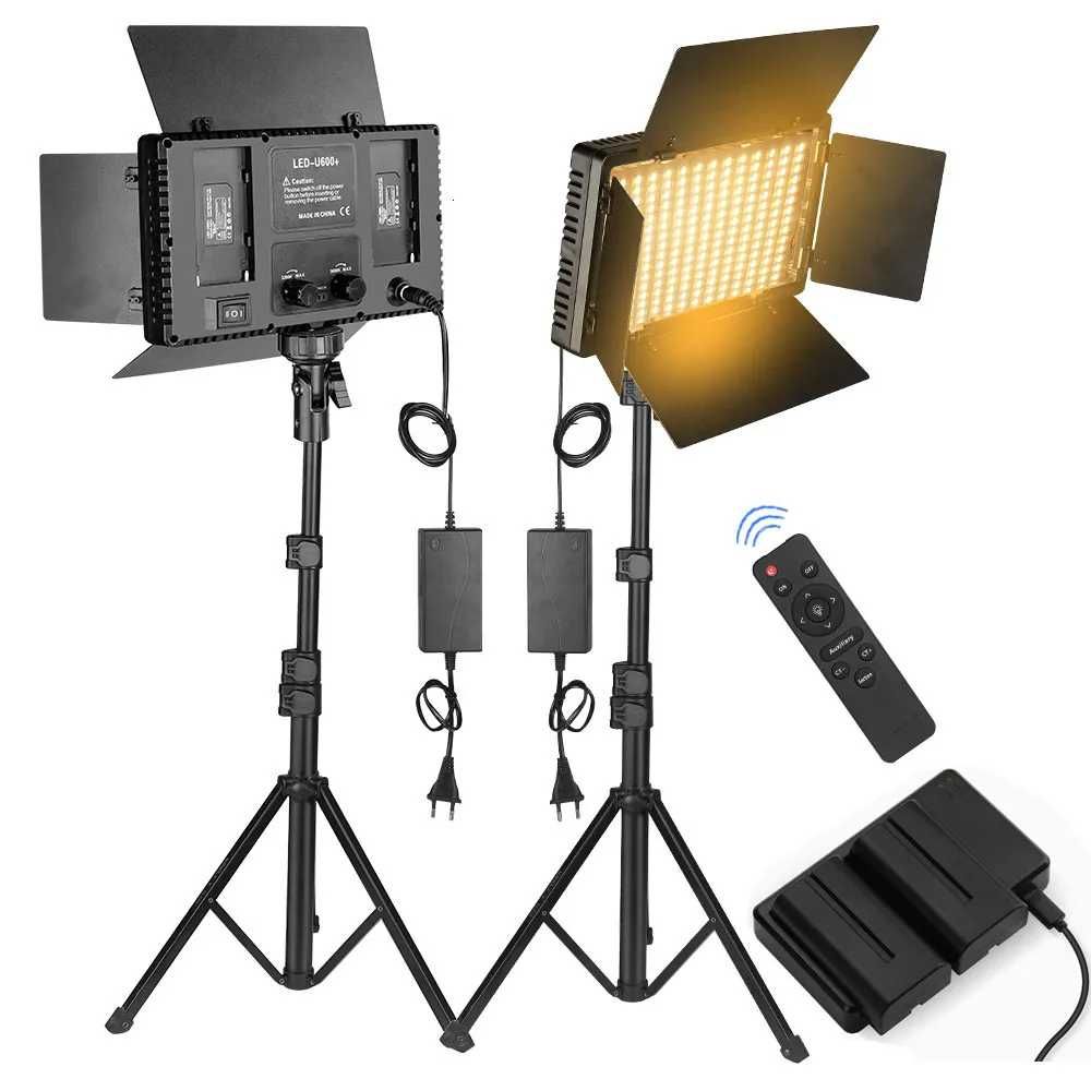 Nagnahz U800 + światło LED do kamery Photo Studio lampa  2500K-8500k