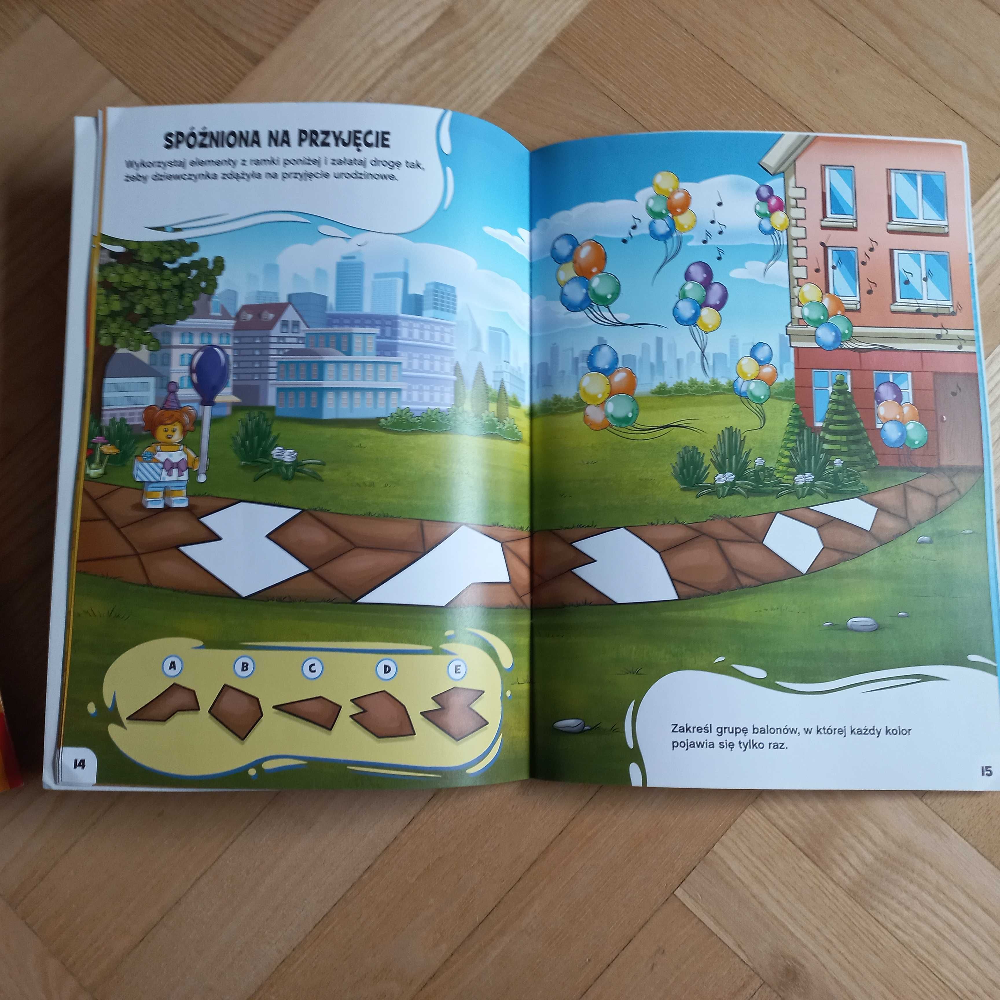 LEGO dwie gazetki z figurkami i  klockami * nowe