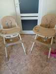 2x Krzesełko do karmienia