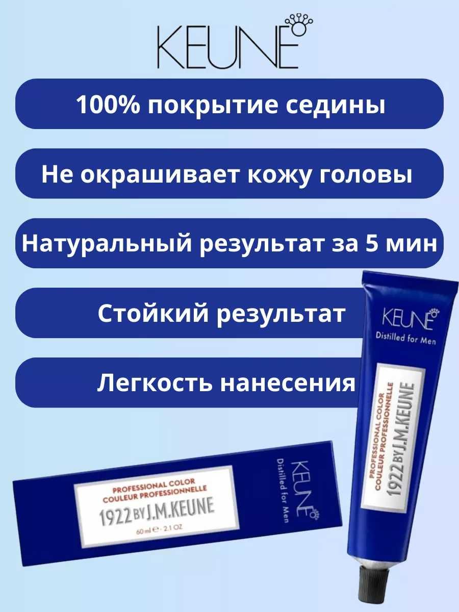Камуфляж сивини Keune 1922 Professional Color для чоловіків