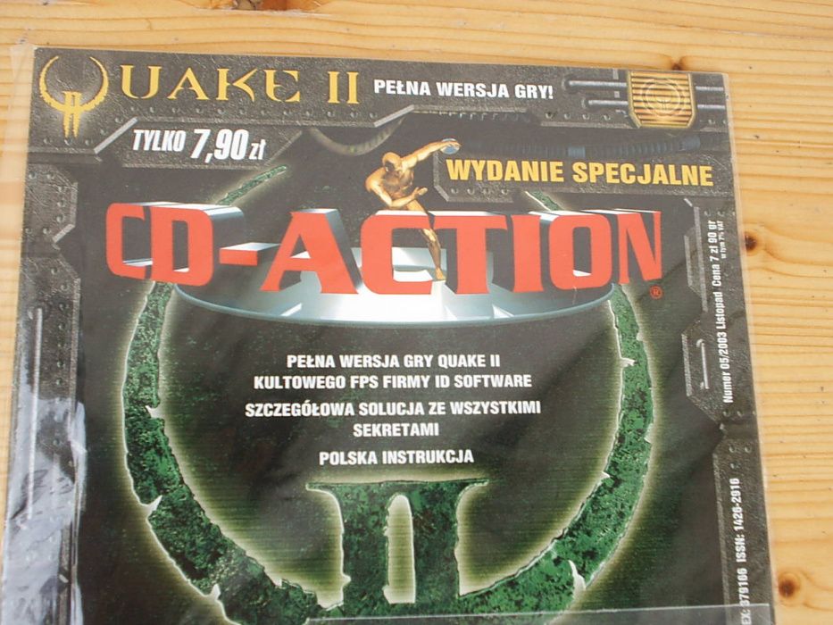 Oryginalna gra Quake 2 wraz z CD-Action, nie otwierana