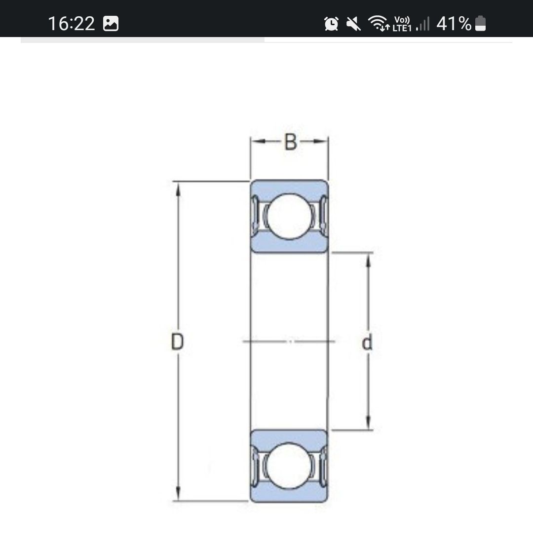 Łożysko kulkowe zwykłe nierdzewne W 6205 2RS1 SKF 25x52x15