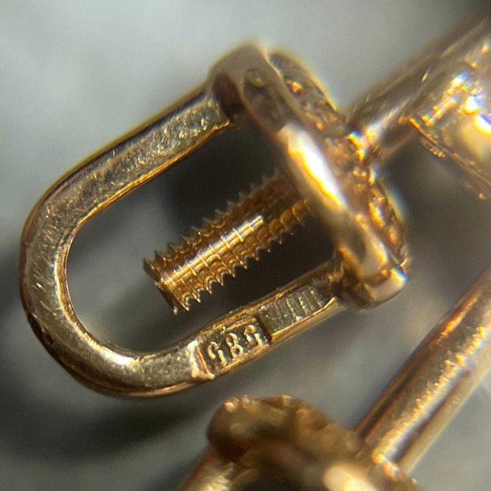 Золоті сережки, вага 1,32 грам Арт. 550