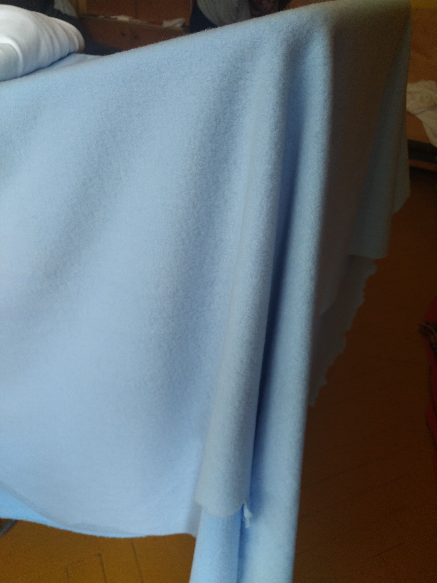Materiał tkanina polar niebieski na bluzę kocyk