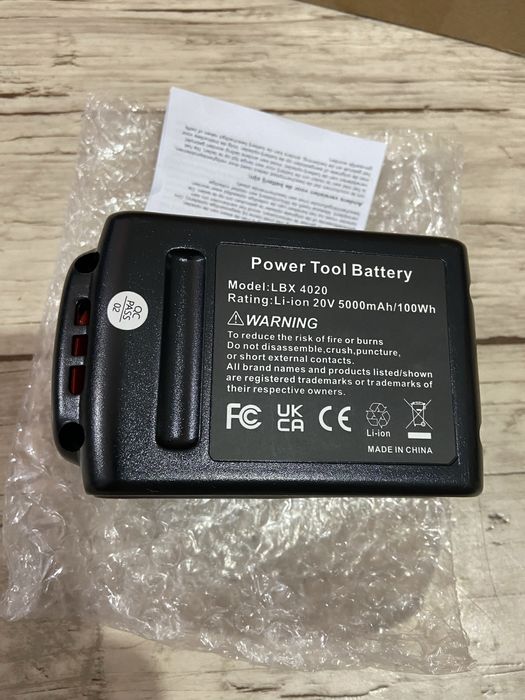 Bateria litowa LBX4020  5000mAh 20V zamiennik do Black Decker