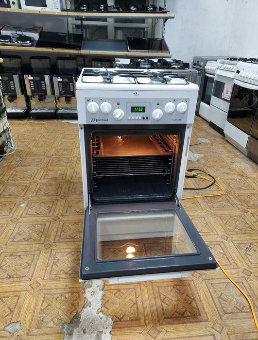 Газовая/газова плита Amica 56 MSW із Європи. Доставка, Занос, Гарантія