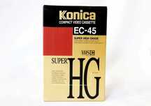 3x KONICA Super HG C-45 * VHS-C * NOWA kaseta do kamer VHS-C * UNIKAT