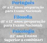 Explicações online Português/Filosofia/Psicologia TODO O PAÍS