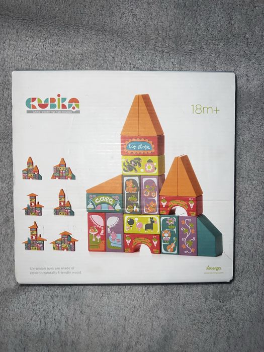 Деревяний конструктор КУБІКА